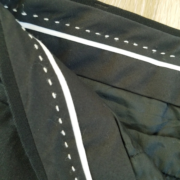 Banana Republic Women's Sloan Fit Black Straight Leg Trouser Pants Stretch sz 12 - Picture 9 of 16